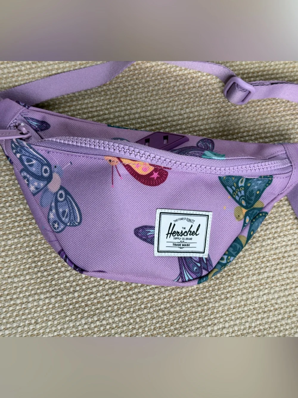 Little Herschel Heritage Hip Pack In Butterfly Lavendula 1 Liter Girls Purple